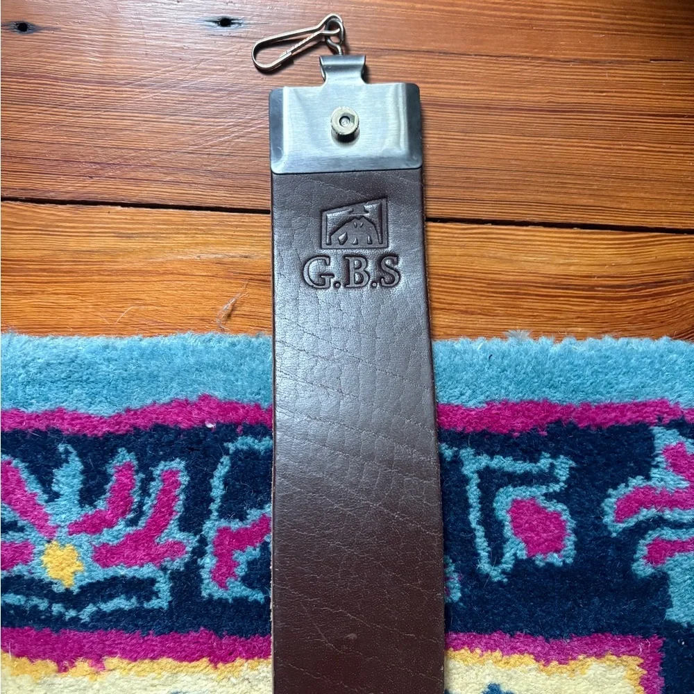 GBS leather strop professional honing shaving knife sharpening straight razor